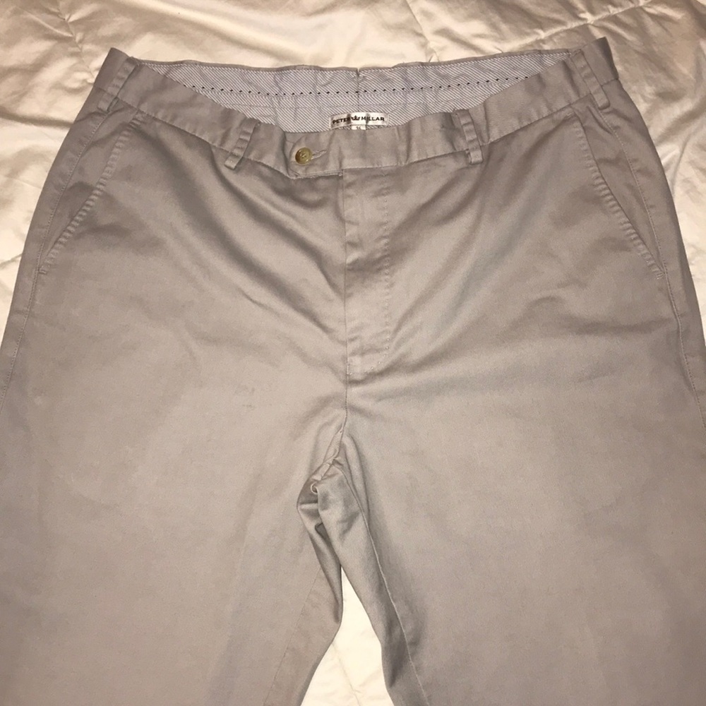 Peter Millar Stone Gray Khaki Dress Pants Mens